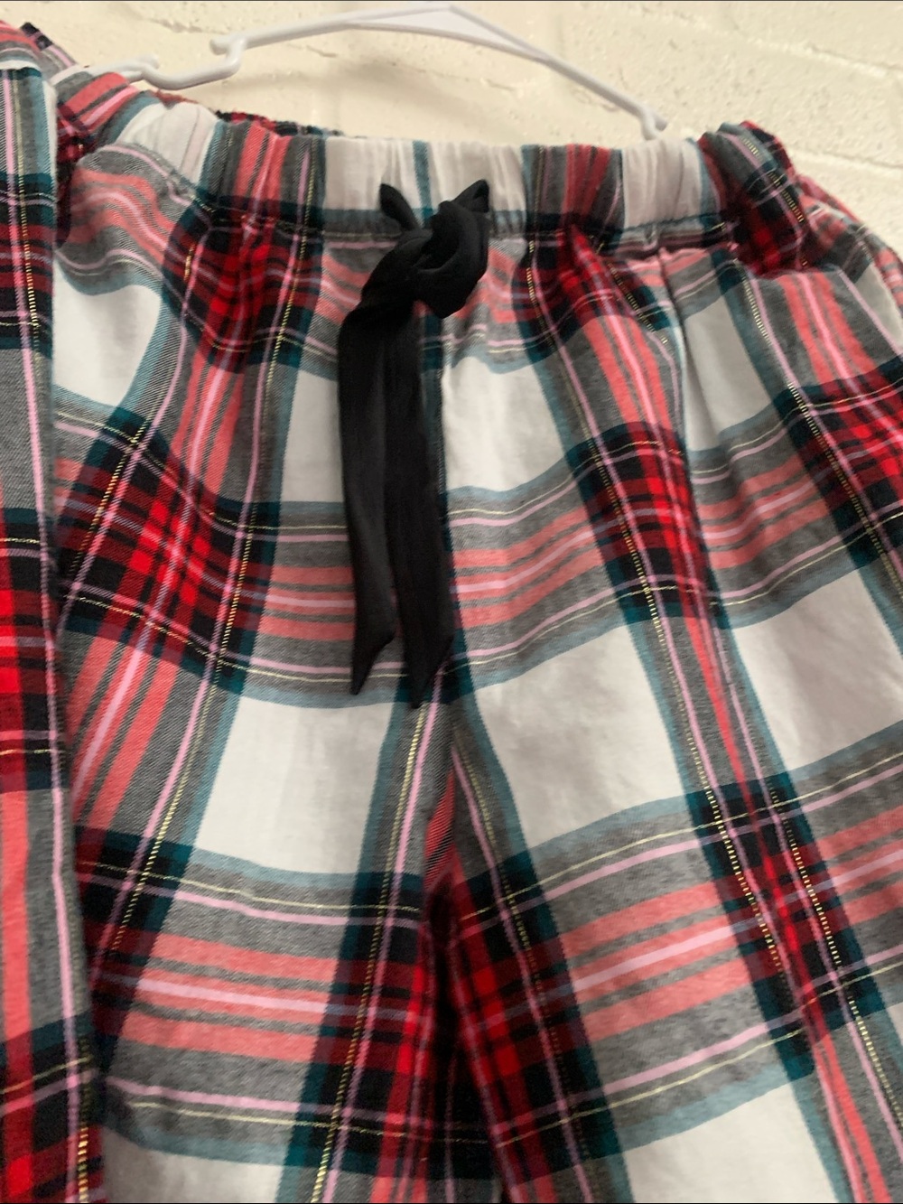 Victoria's Secret Red, White and Black Plaid Pajama Set - Picture 3 of 4